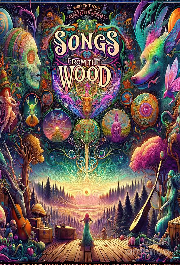 Songs from the Wood music poster Digital Art by Movie World Posters