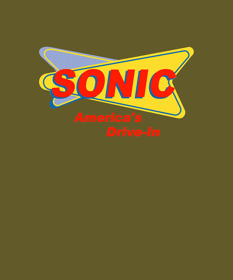 Sonic Americas drivein Fast Food Logo Red Kids Painting by Turner Price ...