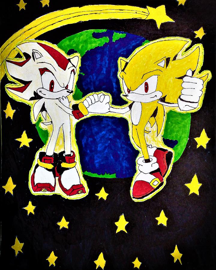 Hyper Sonic  Hedgehog art, Sonic, Sonic and shadow