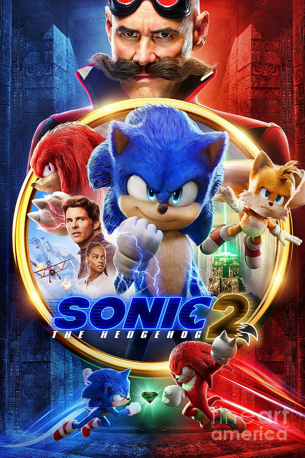 Sonic The Hedgehog 2 - 2022 Movie Poster Digital Art by Thomas Jones ...