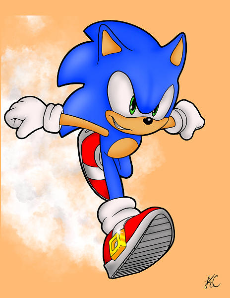 Sonic the hedgehog Digital Art by Kenny Claing - Pixels