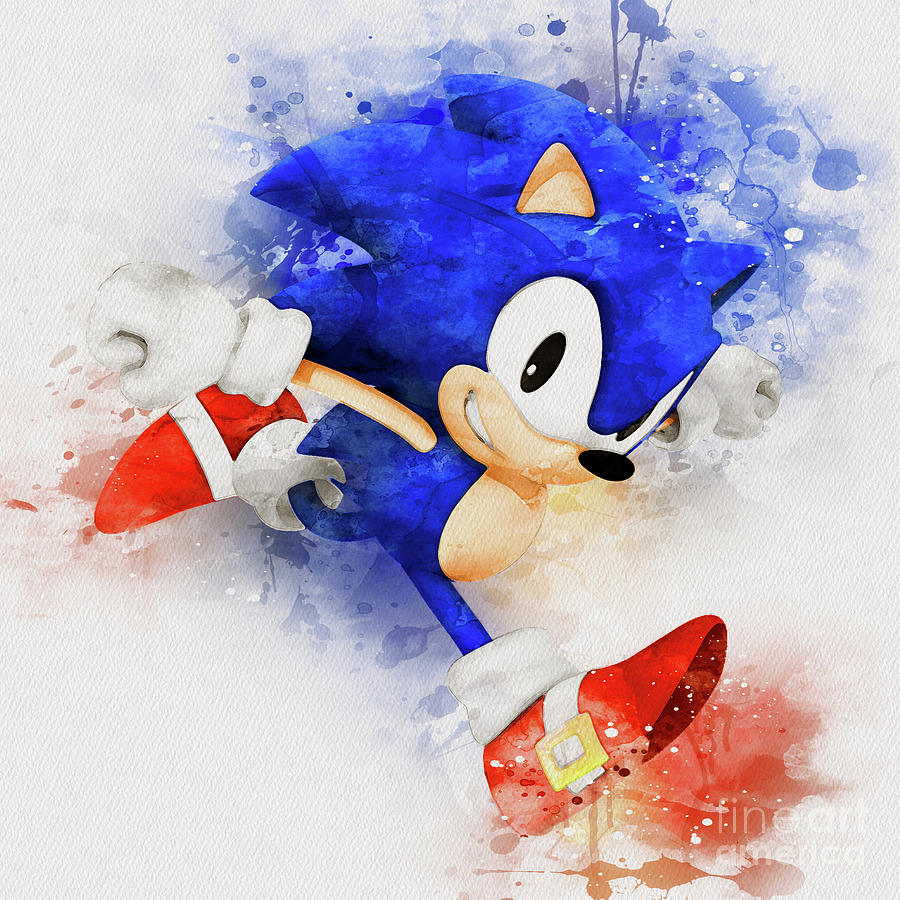 Sonic the Hedgehog Painting by Kun Funny - Fine Art America