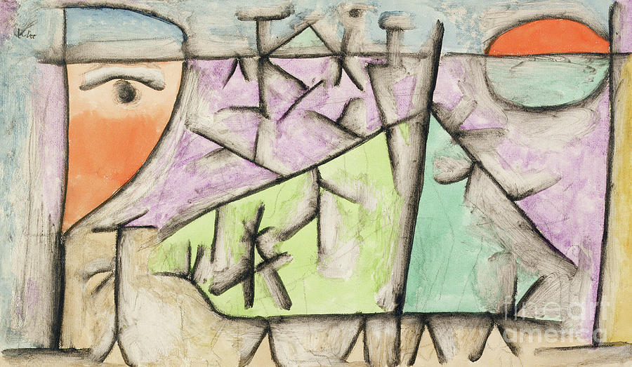 Sonnen Untergang Painting by Paul Klee