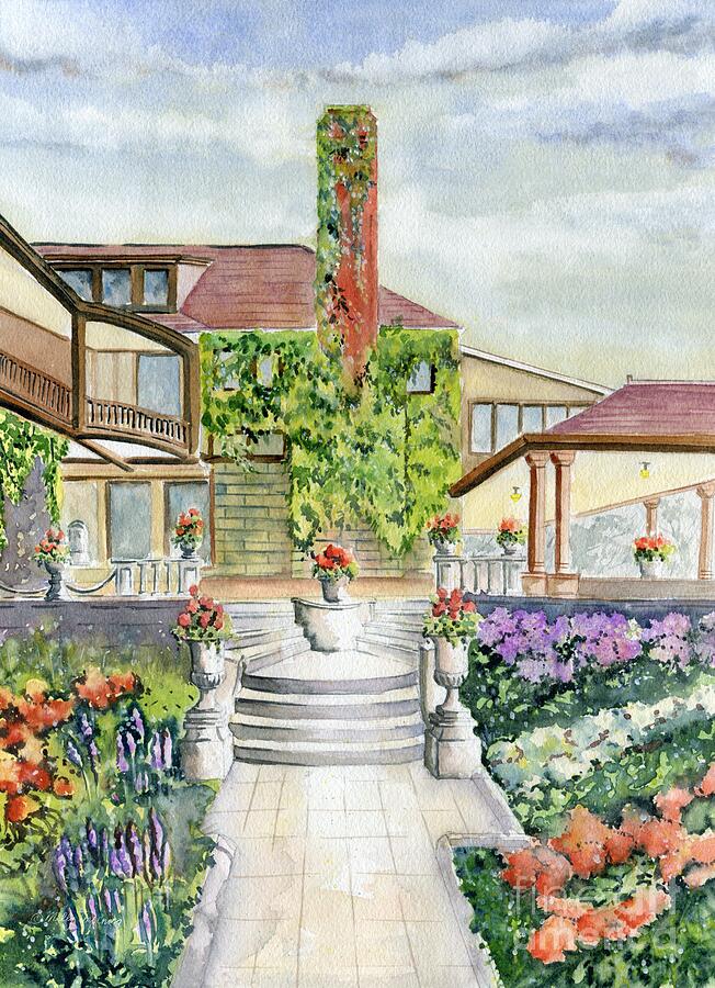 Sonnenberg Gardens Painting by Melly Terpening