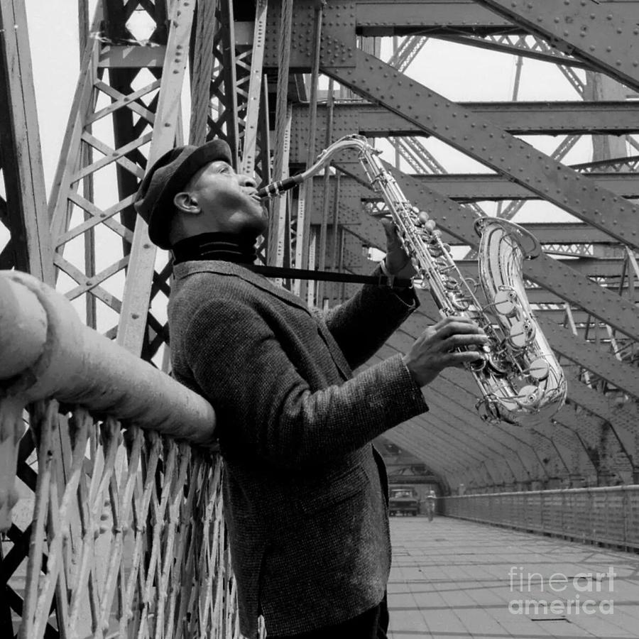 Musician Photograph - Sonny Rollins Revisiting the Bridge at 60 by Diane Hocker