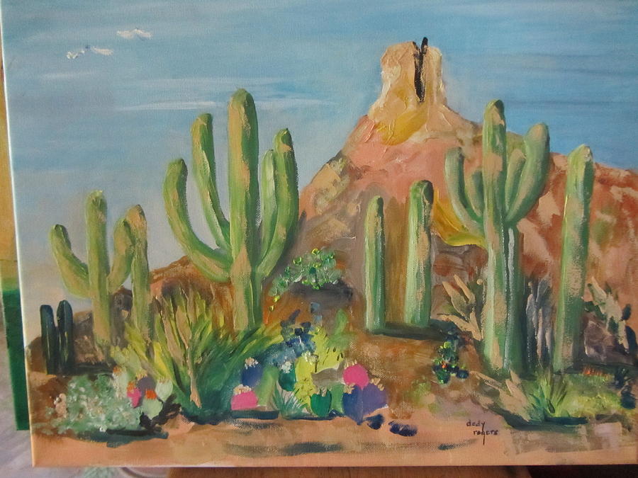 Sonoran Desert Painting by Dody Rogers