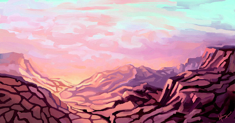 Sonoran desert sunrise Painting by Hans Neuhart