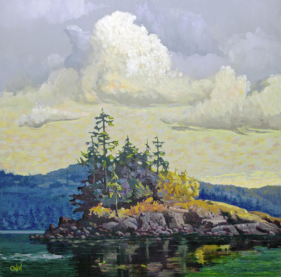 Sooke Island Painting by Rob Owen