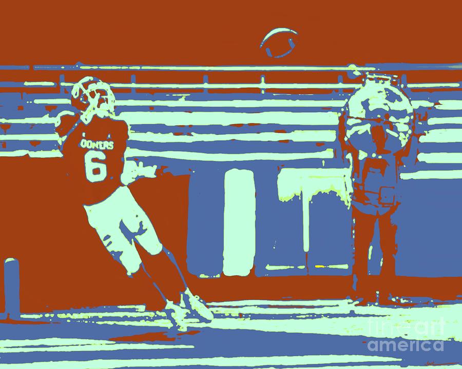 Ou Painting - Sooner Winning Interception by Jack Bunds Ou Painting - Sooner Winning Interception by Jack Bunds
