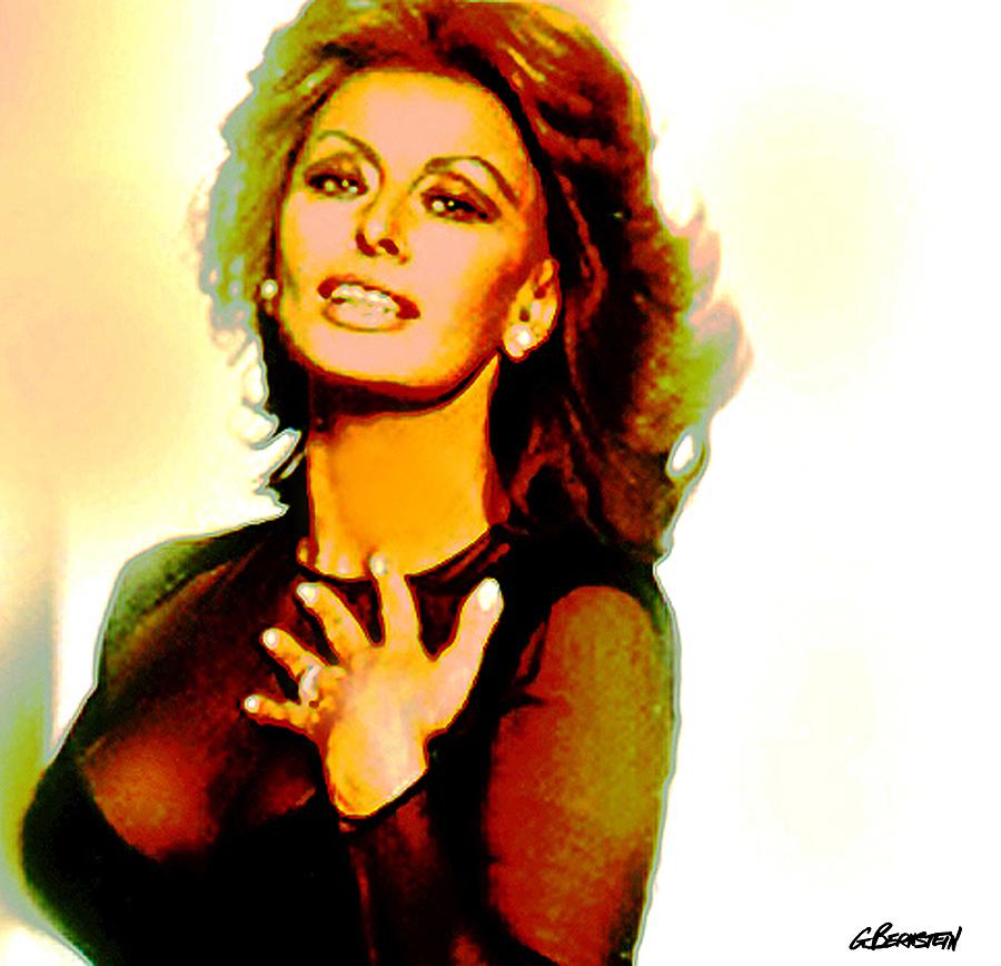 Sophia Loren 1 . Geneva, Switzerland 1995 Photograph by Gary Bernstein