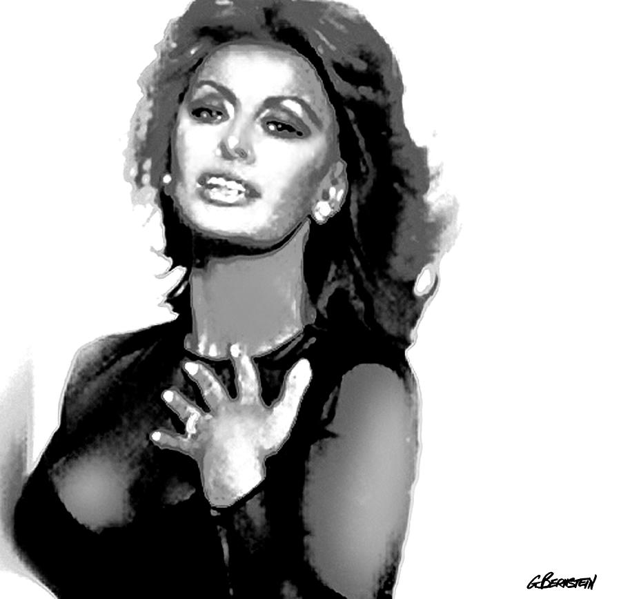 Sophia Loren 1 .BW . Geneva, Switzerland 1995 Photograph by Gary Bernstein