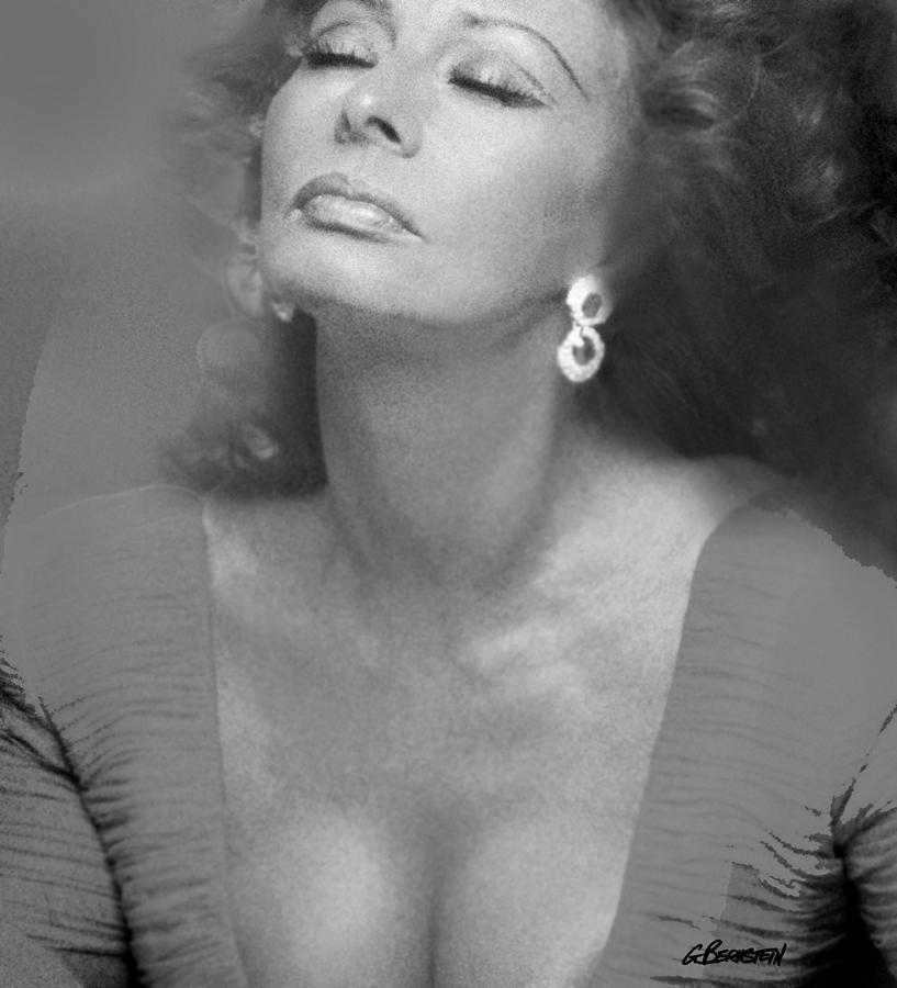 Sophia Loren 4 BW . Culver City, CA 1994 Photograph by Gary Bernstein