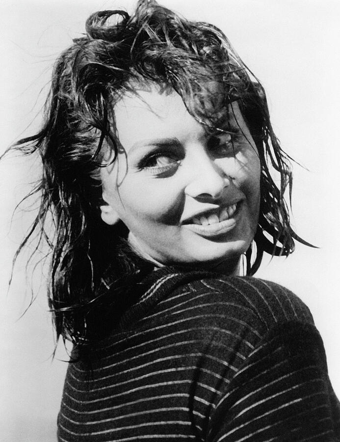 Sophia Loren Glamour Wet Hair Sultry Vintage 1957 Photograph by Silver Screen Sophia Loren Glamour Wet Hair Sultry Vintage 1957 Photograph by Silver Screen