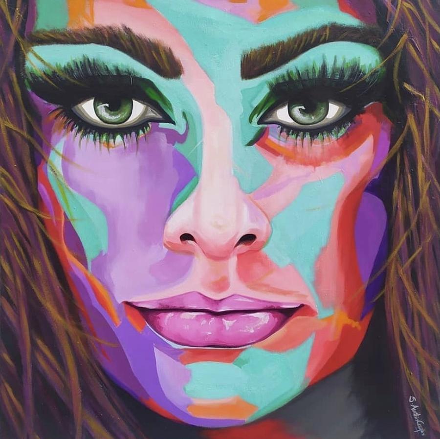 Sophia Loren Painting by Sam Austin-Cooper | Fine Art America