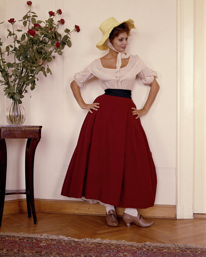 Sophia Loren Striking Fashion Vintage Roses Classic Portrait 1960 Photograph by Silver Screen Sophia Loren Striking Fashion Vintage Roses Classic Portrait 1960 Photograph by Silver Screen