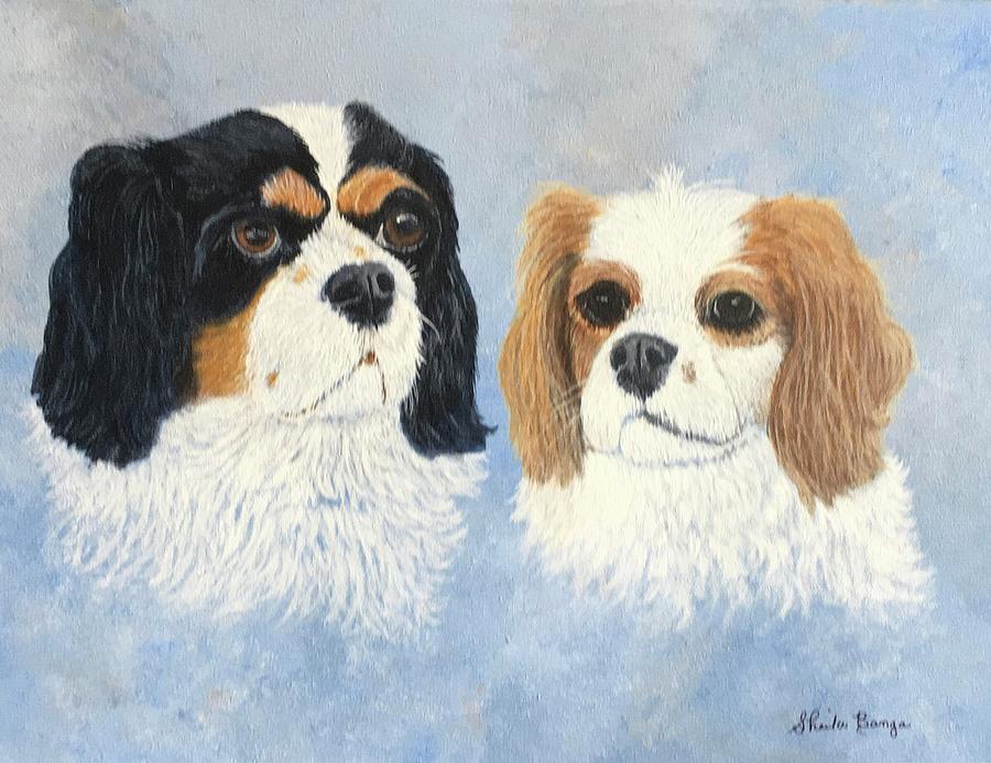 Sophie and Charlie  Painting by Sheila Banga