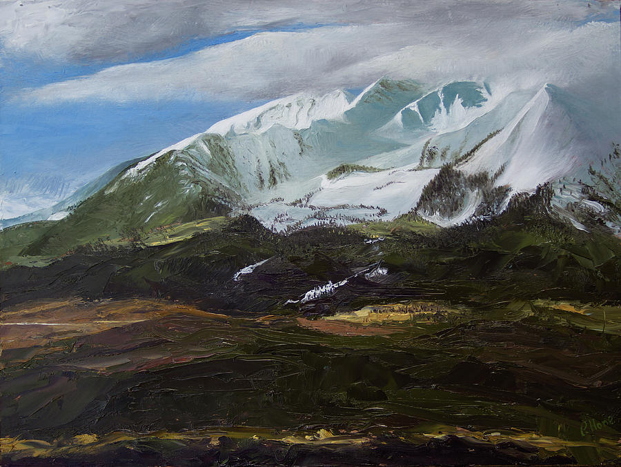 Sopris Mountain, Carbondale, CO Painting by Hone Williams