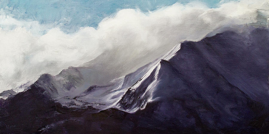 Sopris Mountain Close-up Painting by Hone Williams