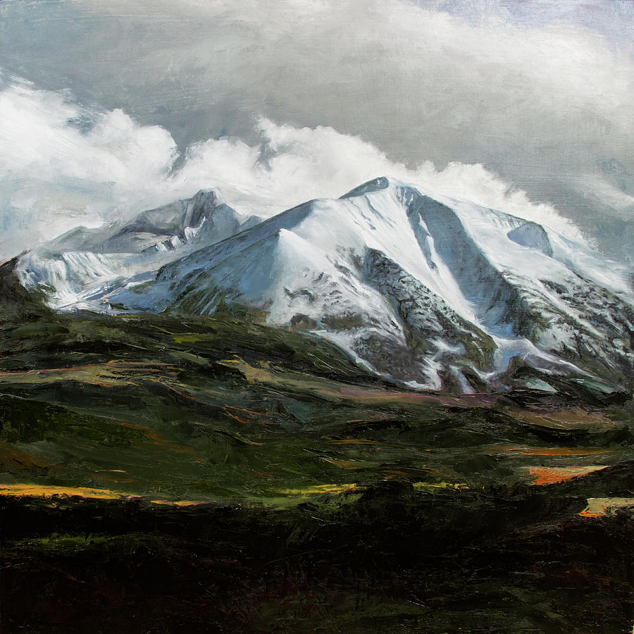 Sopris Mountain, November Painting by Hone Williams