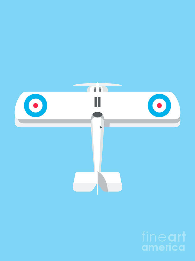 Aircraft Digital Art - Sopwith Camel WWI Biplane Aircraft - Sky by Organic Synthesis Aircraft Digital Art - Sopwith Camel WWI Biplane Aircraft - Sky by Organic Synthesis