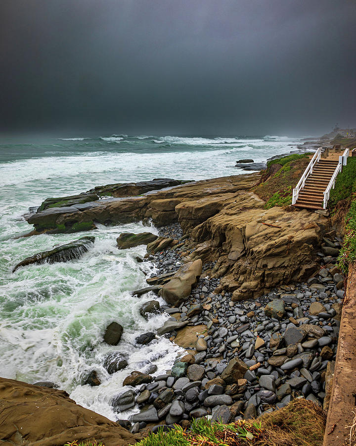 Storm Steps Photograph by Peter Tellone