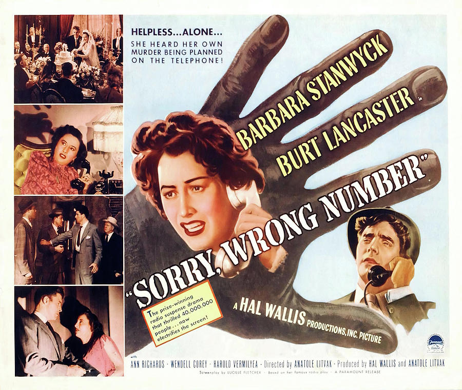 SORRY WRONG NUMBER -1948-, directed by ANATOLE LITVAK. Photograph by Album