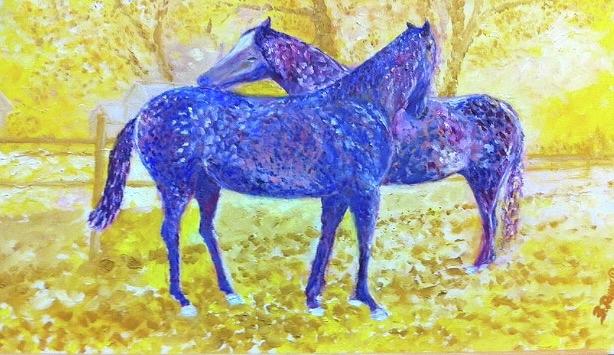 Horse Painting - Sotto Il Sole by B Russo