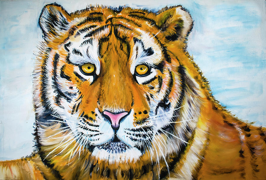 Soul of the Tiger Painting by Rowan Lyford
