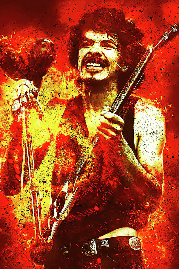 Santana Carlos Santana Art Soul Sacrifice Digital Art by The Rocker