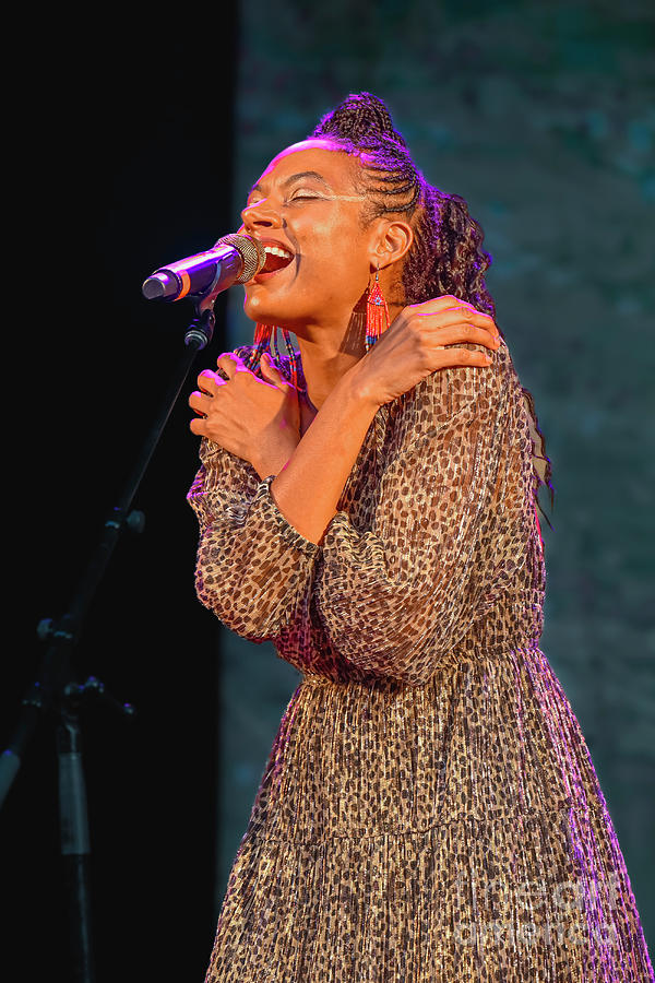 Soul singer Allison Russell in concert Photograph by Michael Wheatley