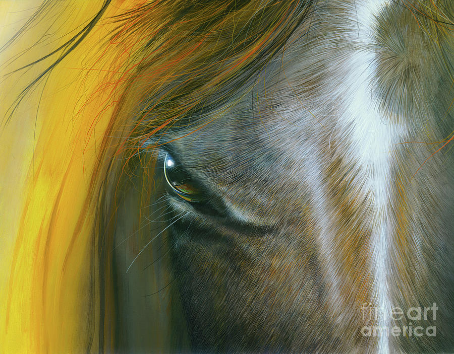 Horse Painting - Soul Within by Mike Brown