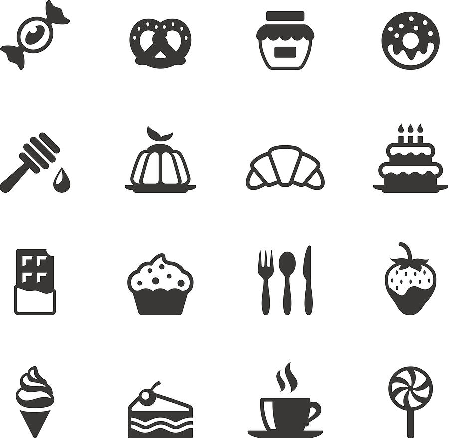 Soulico icons - Sweet Food Drawing by Lushik