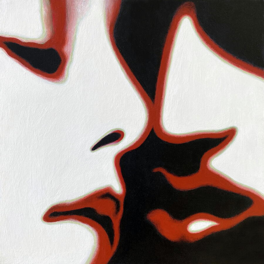 Souls and lips each other beckoned Painting by Michael Lightsey