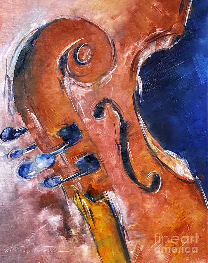 Bass Painting - Sound the Bass by Alan Metzger