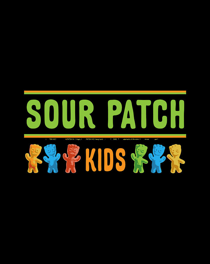 Sour Patch Kids Collegiate Logo Drawing by Lucy Wilk