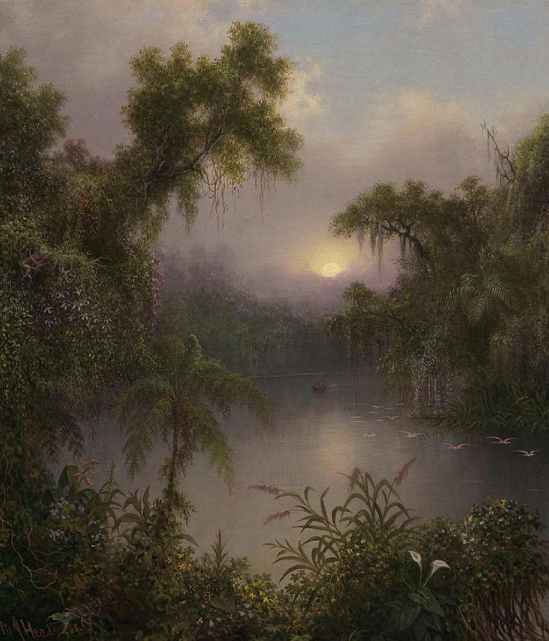 South American River Painting by Martin Johnson Heade