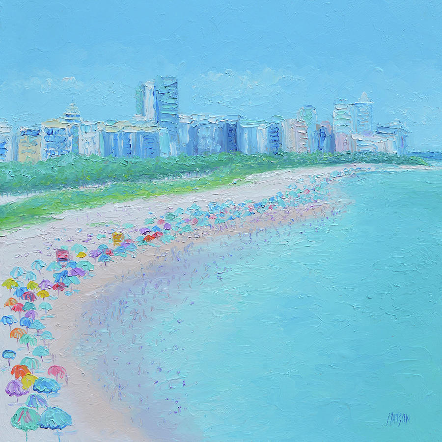 South Beach Miami Painting by Jan Matson