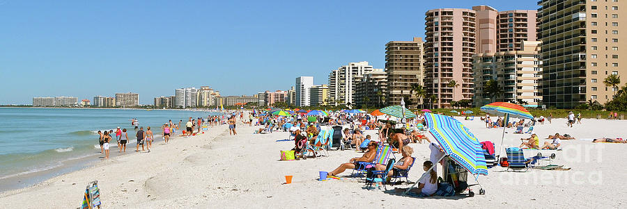 Marco Island South Beach - Billboard Version Photograph by Ron Long