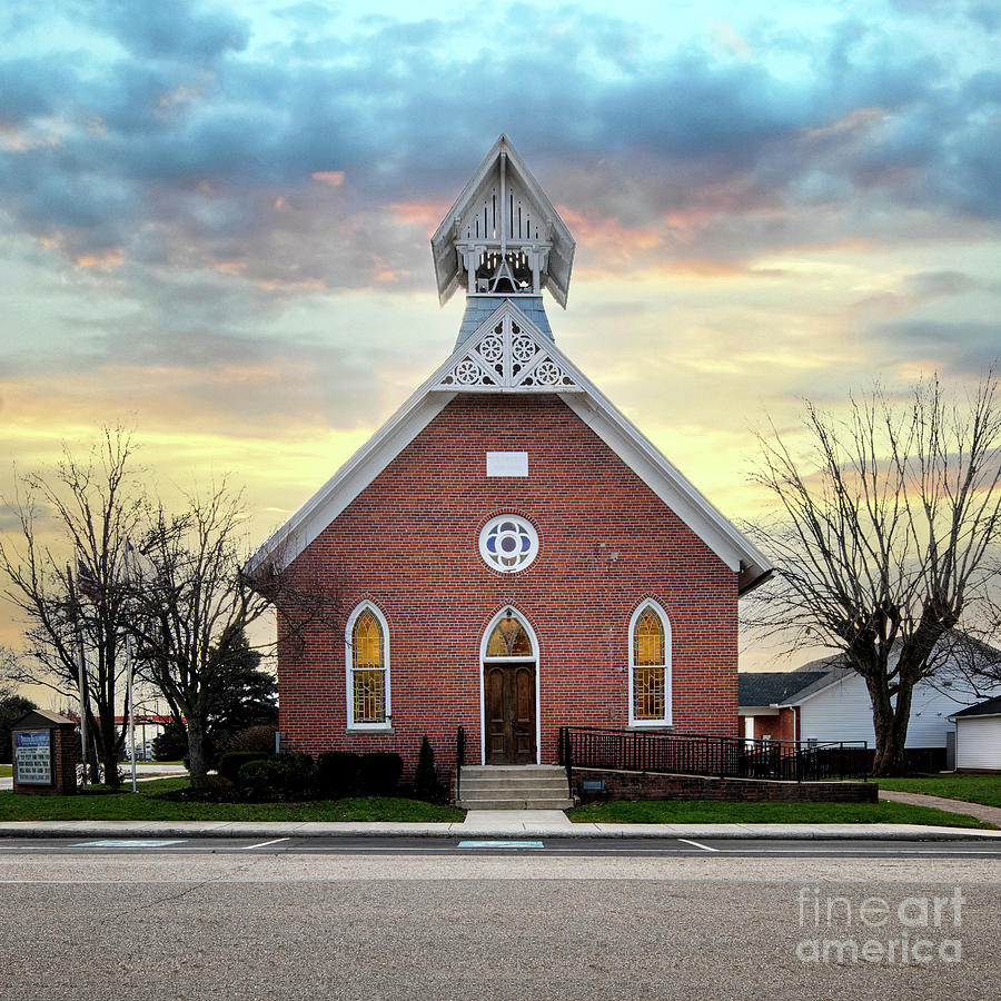 South Bloomfield Methodist Church Photograph By Brian Mollenkopf | Fine ...