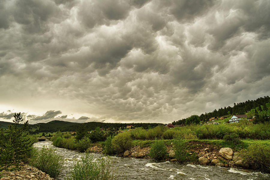 South Boulder Creek Angry Skies Photograph