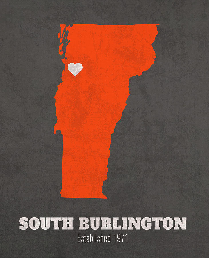 South Burlington Vermont City Map Founded 1971 Community College of ...