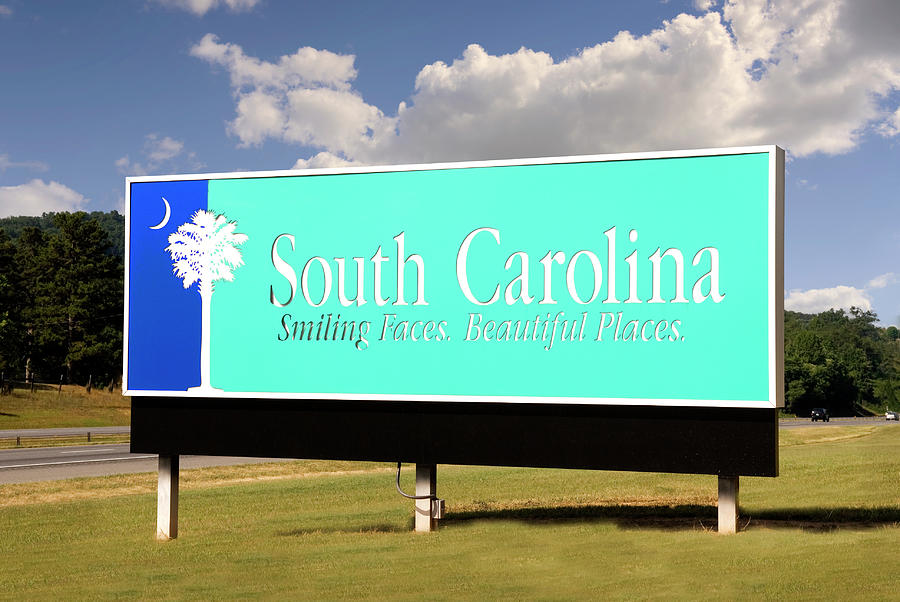 South Carolina Welcome Sign Photograph by Bob Pardue