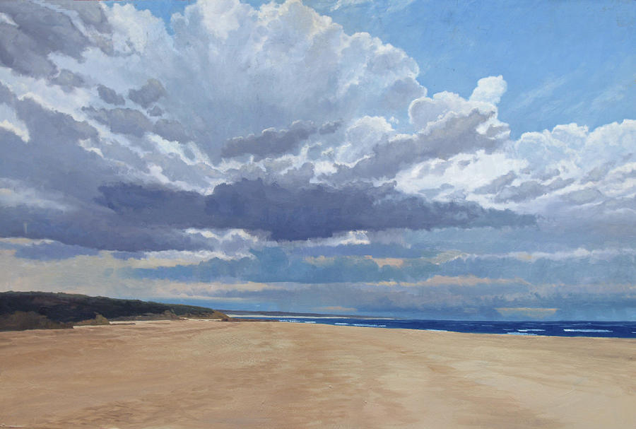 South coast beach Painting by Steven Heyen