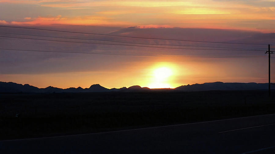 South Dakota Badlands Sunset  Photograph by Cathy Anderson