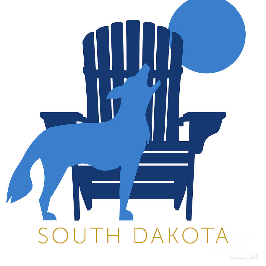 South Dakota Digital Art by Sam Brennan