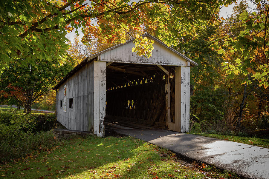 Covered Bridge Photograph - South Denmark Road Covered Bridge by Dale Kincaid