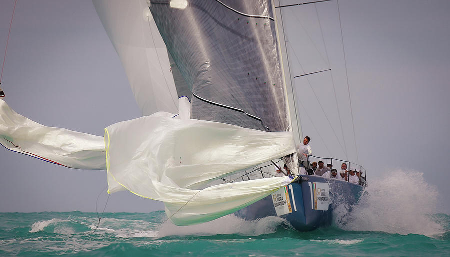 South Florida Yacht Racing Photograph by Steven Lapkin