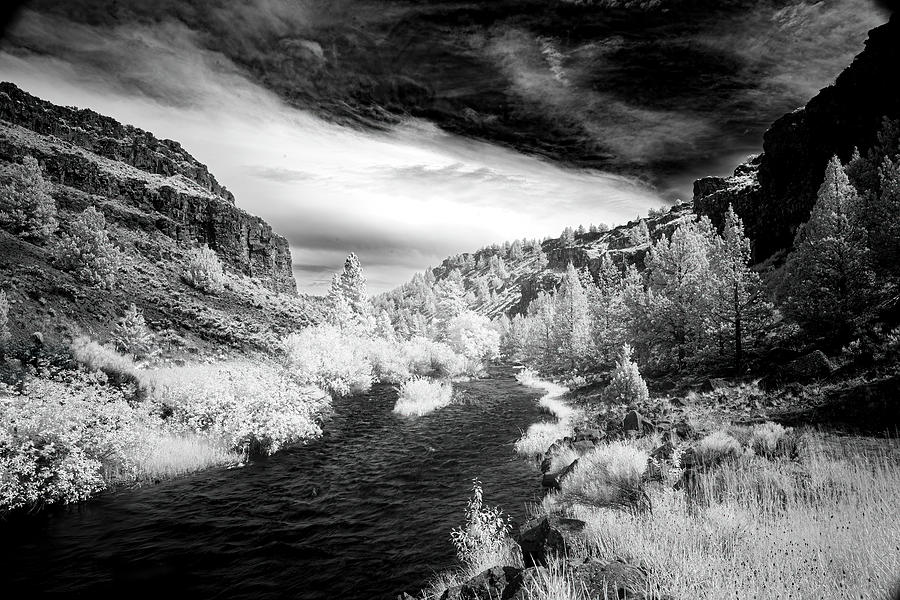 South Fork Pit River Infrared Photograph by Mike Lee