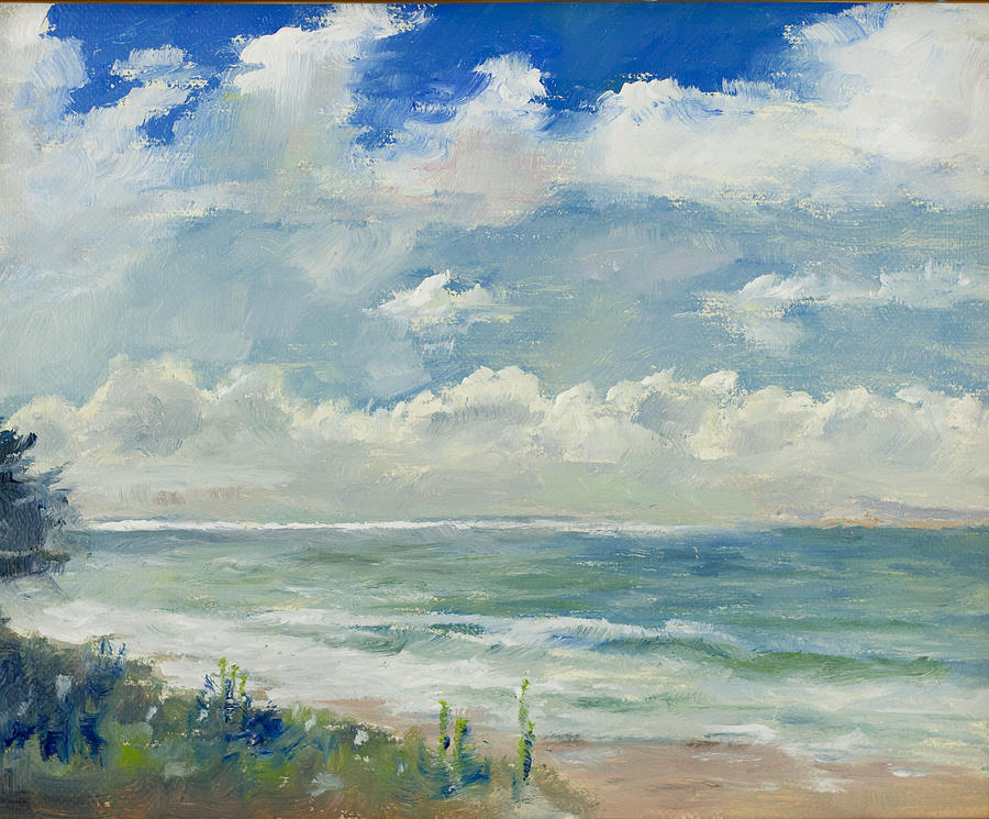 Monterey Bay South from Seascape Resort Painting by Edward White