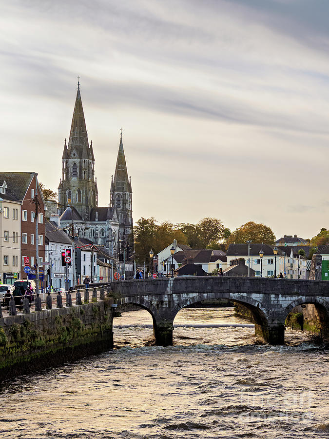 South Gate Bridge and Saint Fin Barre's Cathedral, Cork, County Cork ...